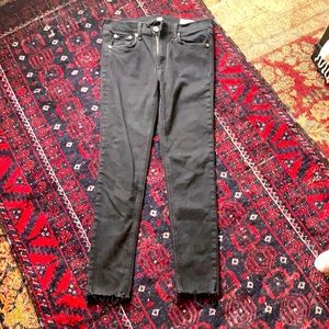 Rag & Bone Skinny Ankle black jean